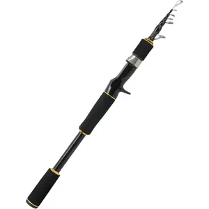 Fishing Rods, Carbon Fiber Spinning & Casting Poles, Saltwater Resistant Guides, 6'/7'/8'/9'/10'/12'-Portable 2/3/4/- & Telescopic Designs, Cork/EVA Grip for Bass Trout Inshore & Surf