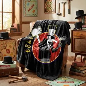Van Halen 1984 Vintage Rock Mashup Printed Fleece Blanket Soft Cozy Lightweight Plush Microfiber Throw HD Print Unique Trendy Christmas Gift for Sofa & Home