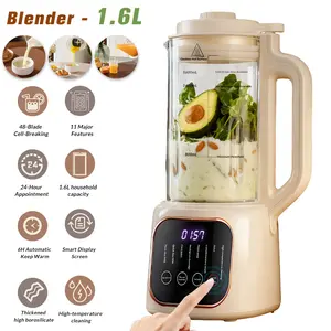 54oz Nut Milk Maker Machine, 11-in-1 Automatic Soy Milk Maker Blender for Almond, Oat, Coconut & Plant Based Milk, Hot & Cold Blender with Auto Clean, 24H Delay Start & 6H Keep Warm