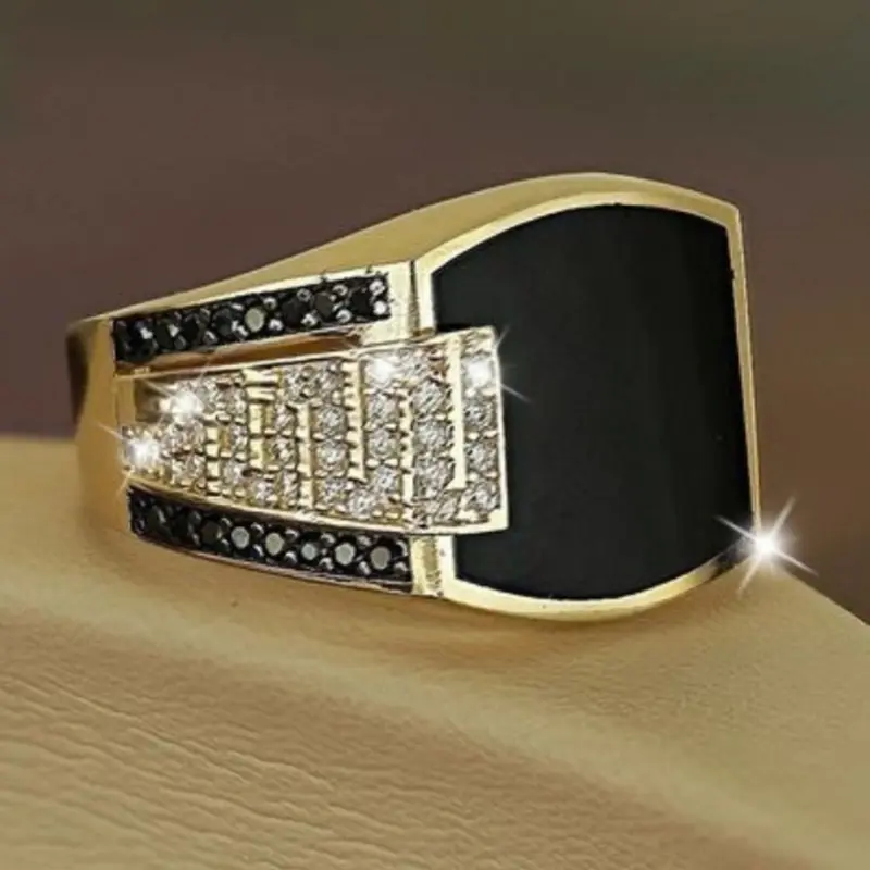 Men's Fashion Ring, Business Casual Decorative Ring, Statement Rings, Jewelry Rings, Metal Rings, Beautiful Rings, Perfect for Valentine's Day, Vacation, Commuting, Dating, Parties, Weddings