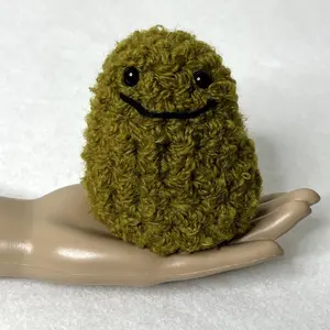 Small Handmade Crochet Nug Buddy Plushie – Cute Mini Amigurumi Plush Toy, Perfect Gift and Desk Buddy