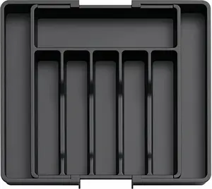 Expandable Large Silverware Tray Drawer Organizer, Kitchen Cooking Utensil Drawer Organizer Spoons Forks Knives 13"-22.4" X 14.7" X 2