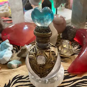Clear Resin Manifestation Bottle Charm
