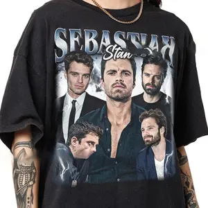 Sebastian Stan Unisex Soft style Vintage Shirt, Gift For Woman and Man Unisex T-Shirt1