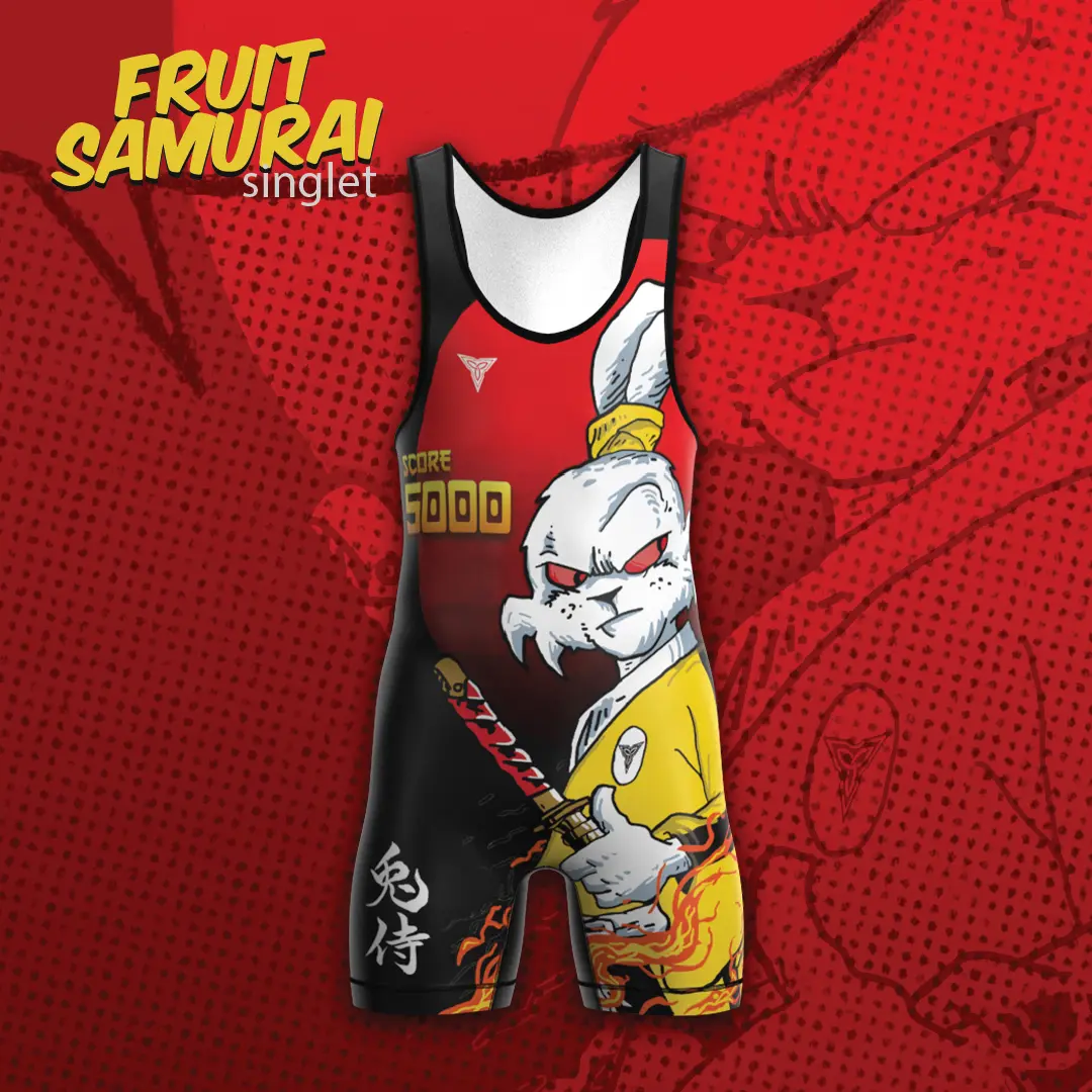 Fruit Samurai Singlet | Funk Fighter Antimicrobial Technology