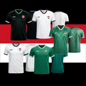 Iraq 2026 Soccer Fan Jersey - Retro Football Shirt for Men, Breathable Athletic Sports Top, Casual Streetwear Apparel for Match Day and Training