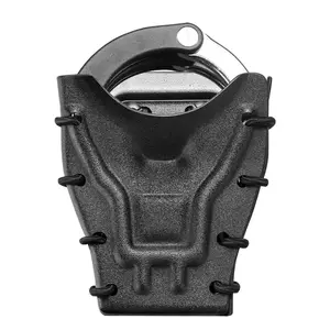 Handcuff Case Compatible with ASP, Chain, Hinged, and Rigid Folding Handcuffs – OWB Kydex Cuff Holder with Belt Clip – Fits 1.5"-2.25" Belts