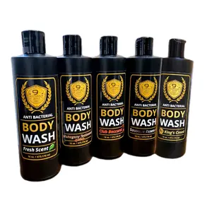 9th Wonder Men's Body Wash - Antibacterial Care with Aloe Vera, Argan Oil & Coconut Blend, All-Natural Formula for Gentle Cleansing & Rich Lather Organic Cleanser Scented Aroma