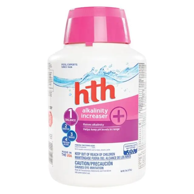 212 MAIN HTH 67009 Pool Alkalinity Plus, 5lb, 3-Pack Total 15lbs, pH Balance Solution for Pools, Hot Tubs & Supplies