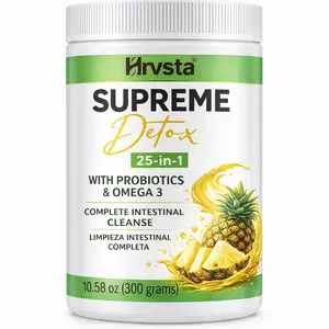 Detox Powder Supplement for Men & Women, Natural Herbal Formula for Liver, Kidney & Digestion, Natural Flavor, 30 Servings