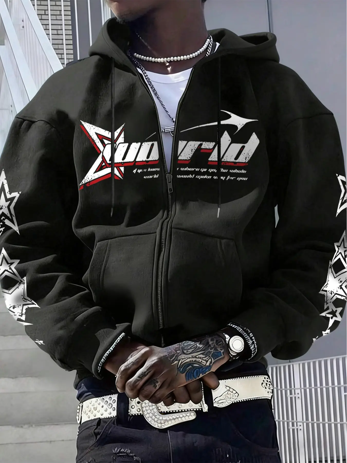 five star hoodie zip up - TikTok Shop