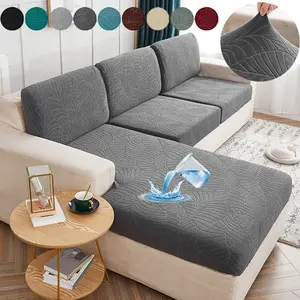 Classic Stretch Sofa Cover Non Slip Elastic Polyester Slipcover Perfect for Armchairs and Couches Home Office Furniture Protector Waterproof Couch Cover