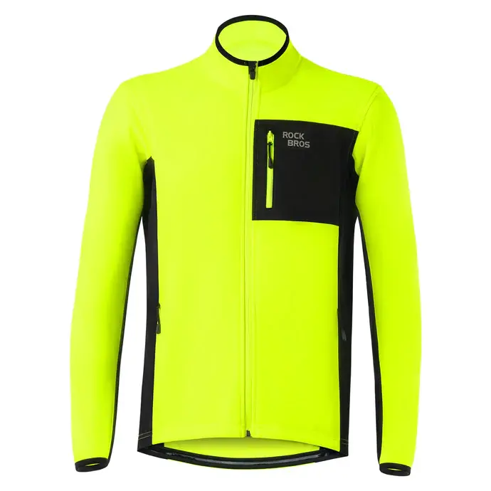 ROCKBROS Cycling Thermal Bike Jackets Winter Warm UP Breathable Windproof 3 Pockets ROCKBROS Cycling Thermal Bike Jackets Winter Warm UP Breathable Windproof 3 Pockets