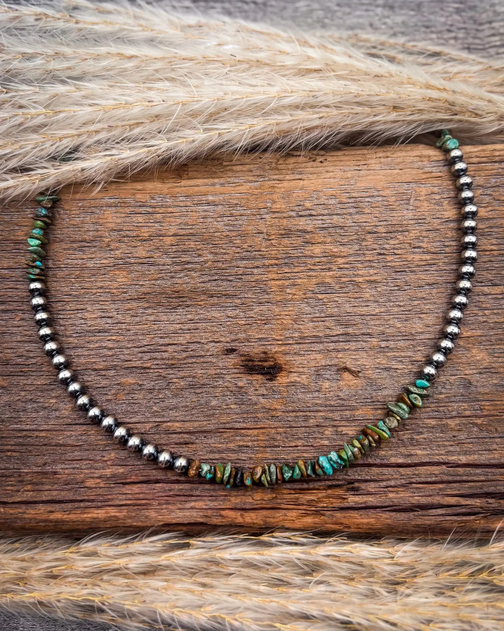 Briar Trail Turquoise and Sterling Silver Necklace