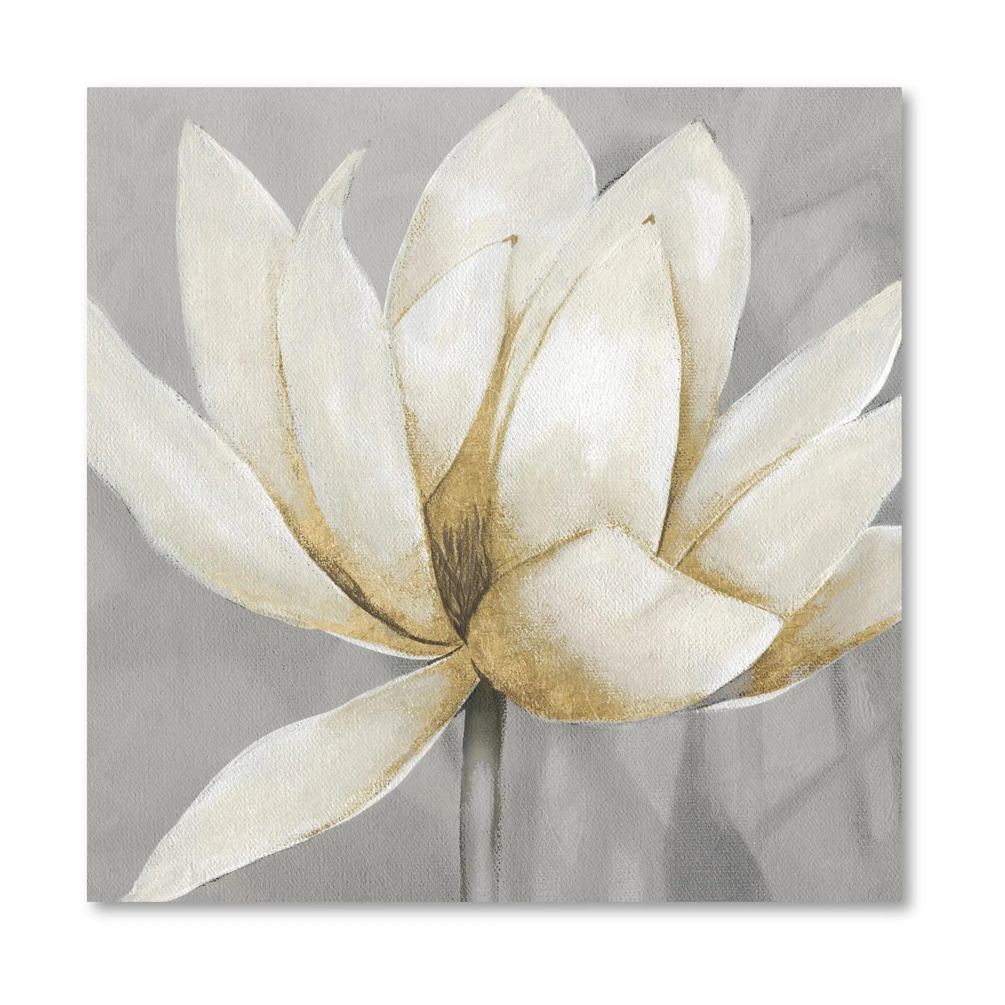 Courtside Market Golden Waterlily II 16x16 Canvas Wall Art
