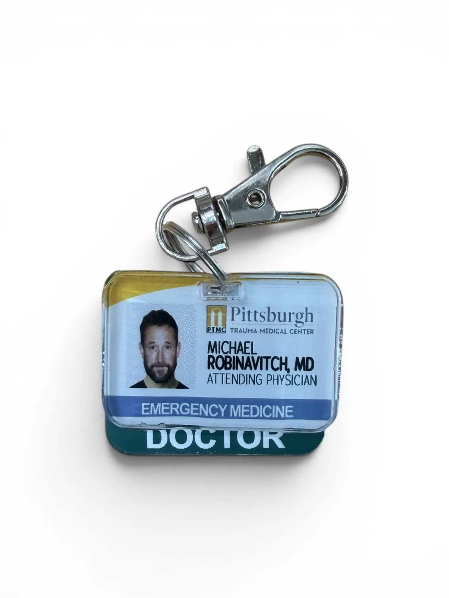Dr. Robby The Pitt ID Keychain