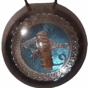 EQ Army Store's Quantum Orgonite Pendant - Blue Silver Eye of Ra - Handcrafted by Lightworker - Scalar Wave Generator - Spiritual Growth Anniversary Auspicious Birthday Daily Engagement Wedding Anniversary