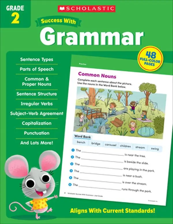 Scholastic Success with Grammar Grade 2 Workbook -- Scholastic Teaching Resources - Paperback