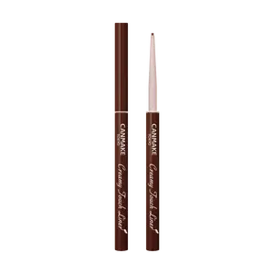 CANMAKE Creamy Touch Liner 1.5mm - Waterproof Gel Eyeliner Pencil for Natural Look, Smudge-Proof, Beginner Friendly, Azuki Brown #07