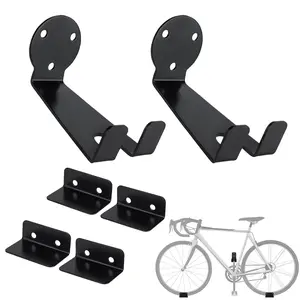 2-Pack Heavy Duty Bike Pedal Hooks, Wall-Mounted Bicycle Parking Rack For Garage, Pedal-Suspension Design, Compatible With Mountain/Road/City Bikes, For Home & Bike Shop Use