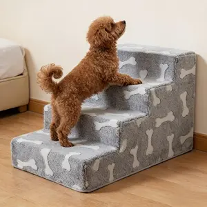 Pet Stair Ramp, Dog Bed Steps, Easy Clean, Non-Slip, Suitable for Small/medium/large Dogs and Cats, High-Quality Pet Furniture