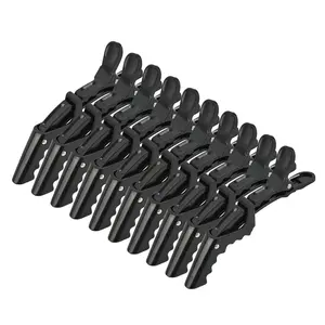 10 count Hair Clips for Women -  Styling Sectioning Clips Professional Barber Clips of Salon (Black)