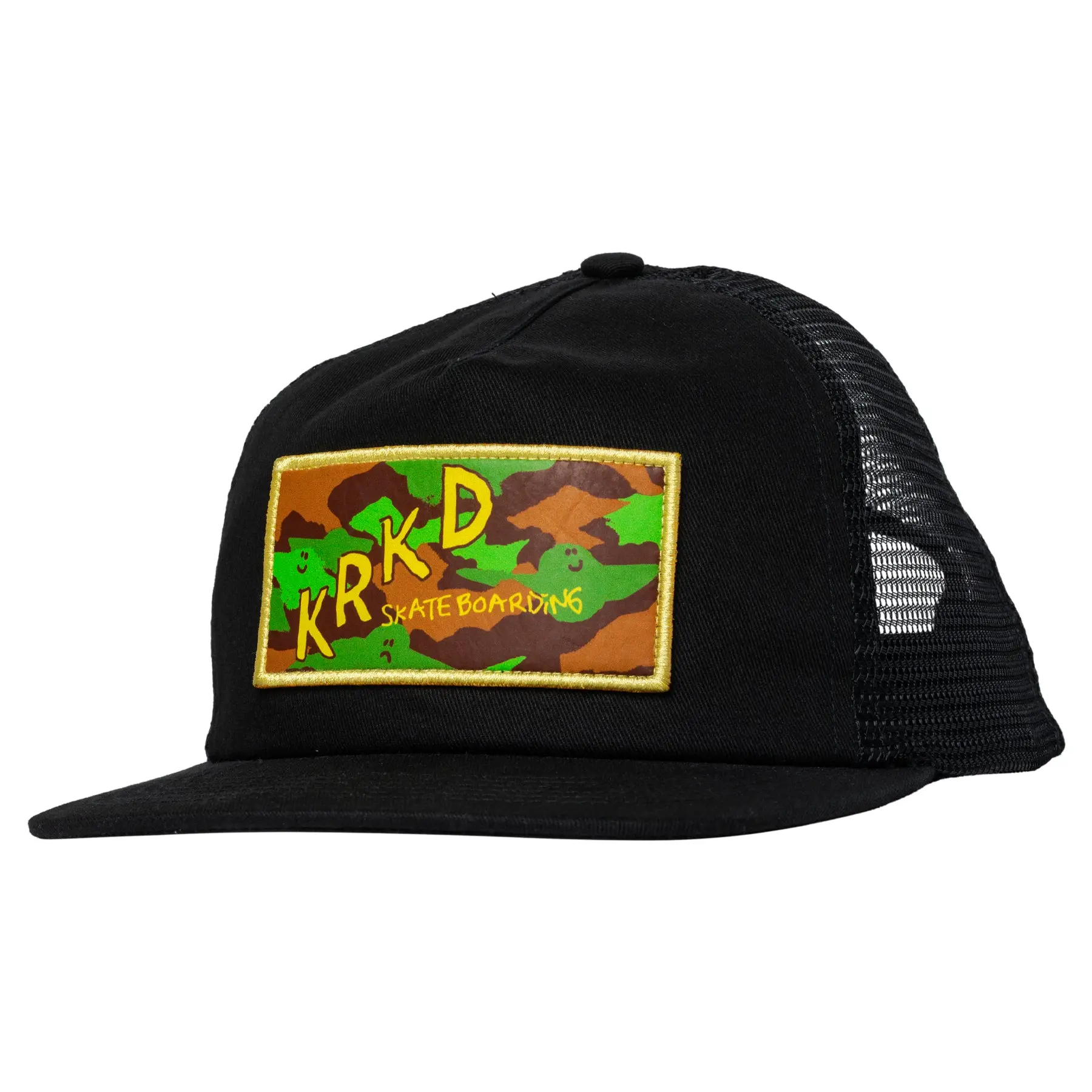 Krooked Skateboards Hat Kamo Snapback Black