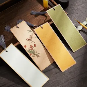 Handmade Xuan Paper Bookmark – Thick Mulberry Bark Rice Paper – Blank DIY Calligraphy & Painting Cards – Chinese Style Writing Paper for Kaishu Practice & Art Crafts