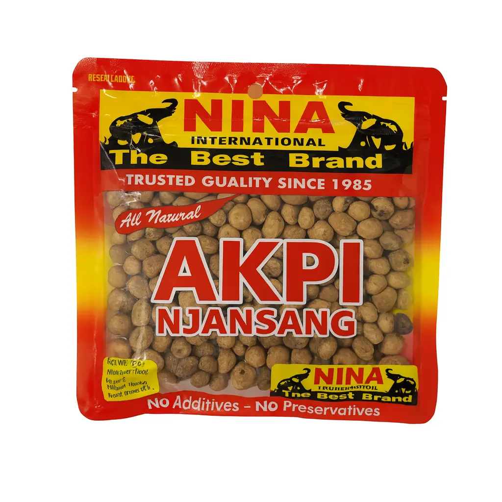 Nina International Natural Traditional Akpi Whole Seeds Aromatic Spices - 2oz Njansang (Djansang, Musodo) Cooking Spice with Rich Nutty Flavor for Enhanced Culinary Dishes Seasonings Flavor