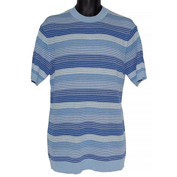 Lanzino Linen Blend T-Shirt # SP073 (SP072) Blue