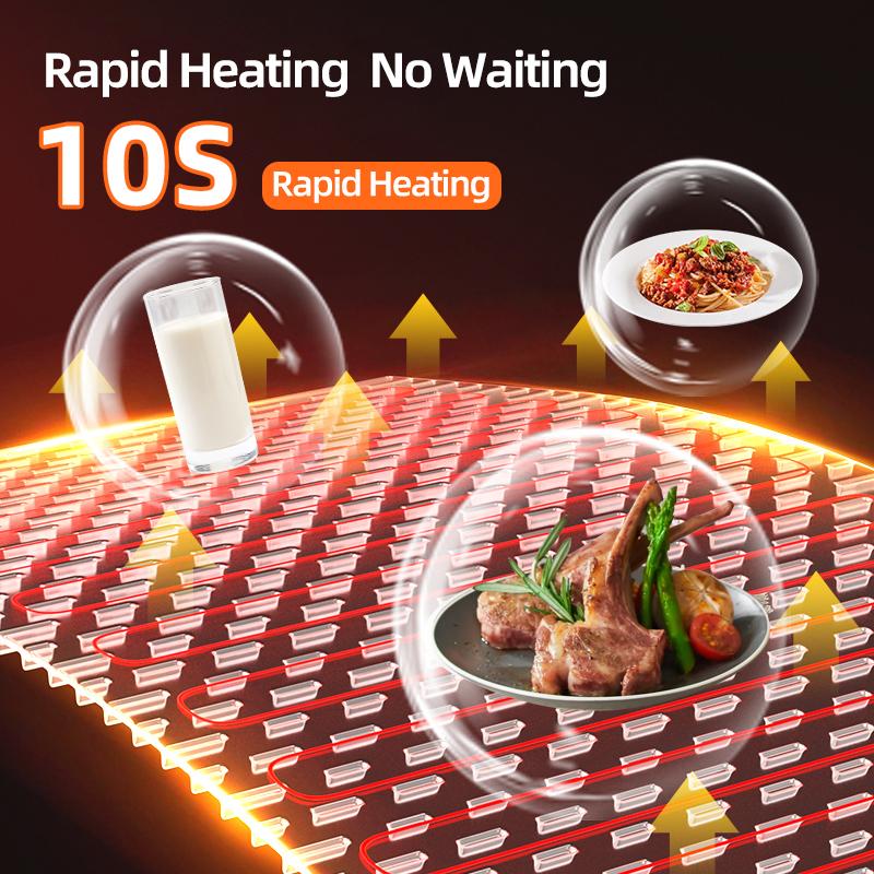 Domulax Food Warming Mat,2025 Updated Electric Keep food hot,chafing dishes for buffet and heated in winter with 7 Temperature Levels & 4 H Timer Control unique handle design Easy to Clean,Winter gifts, Christmas gifts