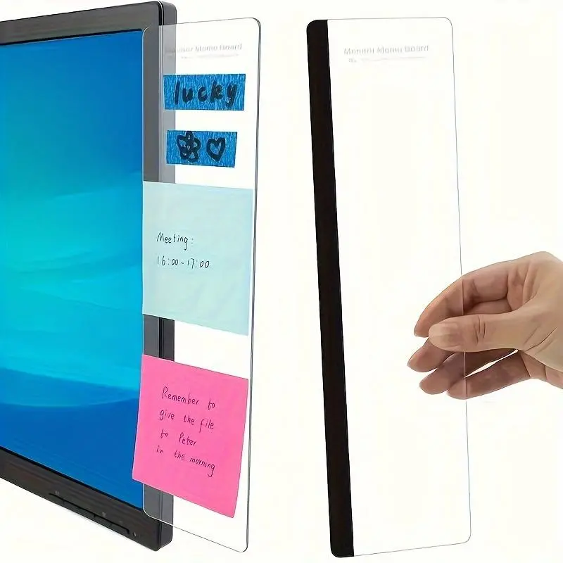 Computer Memo Board - 1pc Sticky Note Clip for Home Office Accessories and Office Desktop Message Decoration, Desk Organizer