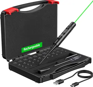 Complete Outdoor Maintenance Kit with Cleaning Tools, Storage Rack Organizer & Laser Scope Zeroing System, Fast Optical Alignment Tool (Red/Blue Beam) for Hunting & Range Use