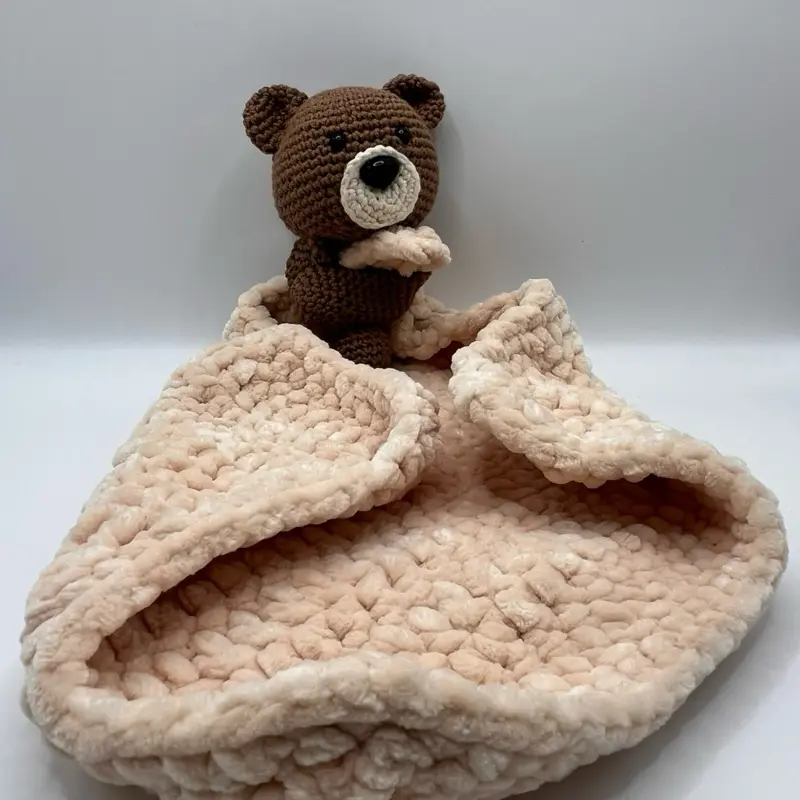 Handmade Custom Crochet Bear Lovey