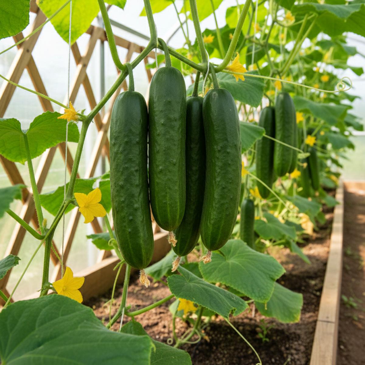 Non-GMO Organic Cucumber Seeds for Planting Vegetable Garden Heirloom Variety with High Germination Rate Easy to Grow Indoor Outdoor Garden Vegetables Seeds