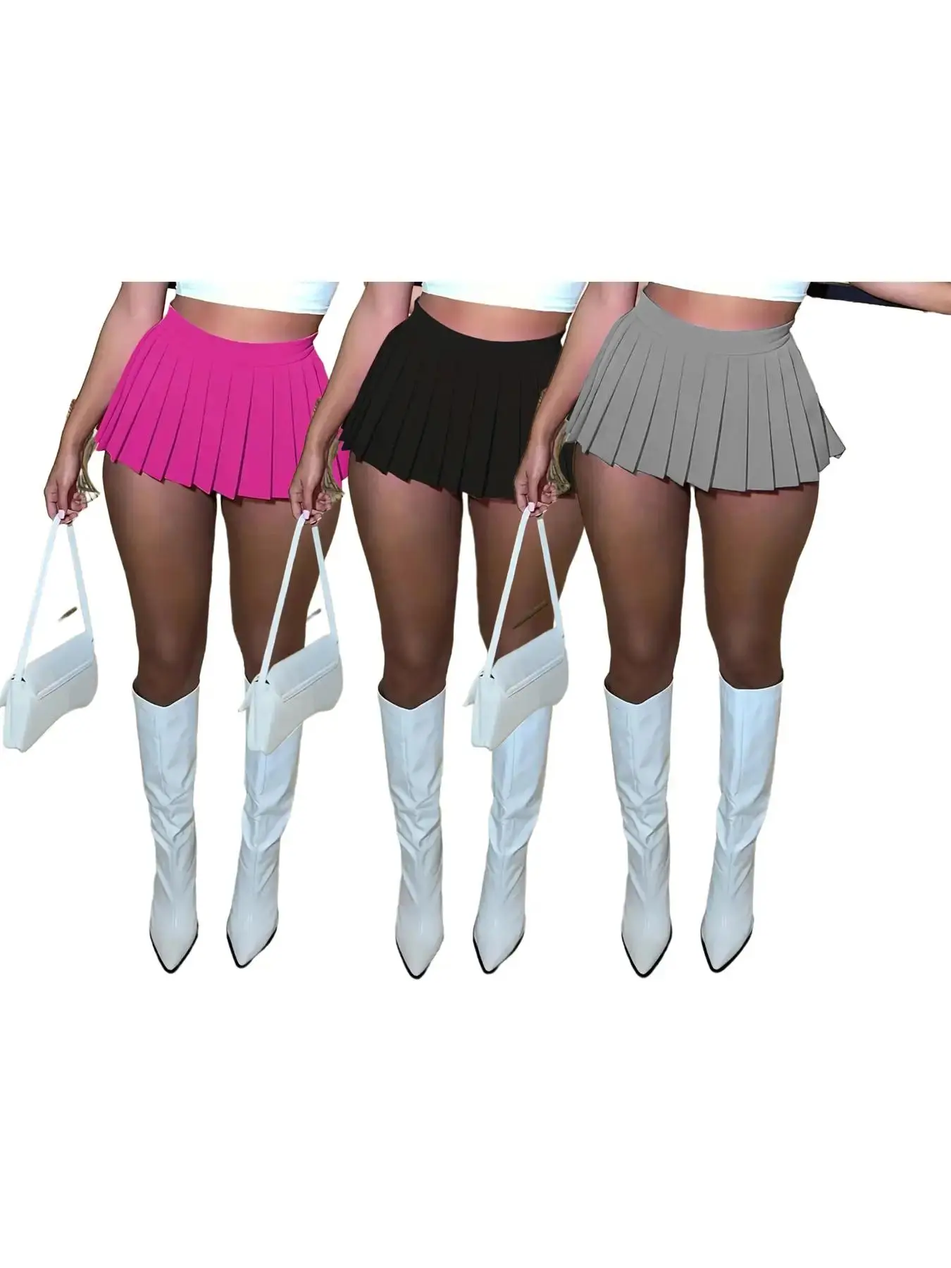 Hot Pink*1 pc+Black*1 pc+Gray*1 pc