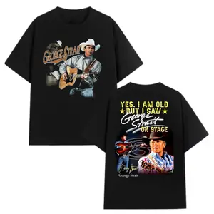 George Strait Tour 2025 T-Shirt, 2 Sided Country Music T-Shirt, Country Music Shirt, Perfect Gift for Fans, Trendy Apparel for Men and Women, Unisex T-shirt