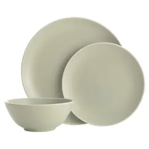 Mason Cash Classic Collection 12-Piece Dinnerware Set | Green