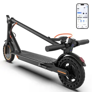 Adult Foldable Electric Commuter Scooter with APP, 350W/500W Motor, 8.5"/10" Puncture-Proof Solid Tires, 19/21MPH Top Speed, 16-28 mi Range, Dual Braking System, Suspension, Portable Max Pro (Black),summervibes outdoorfun
