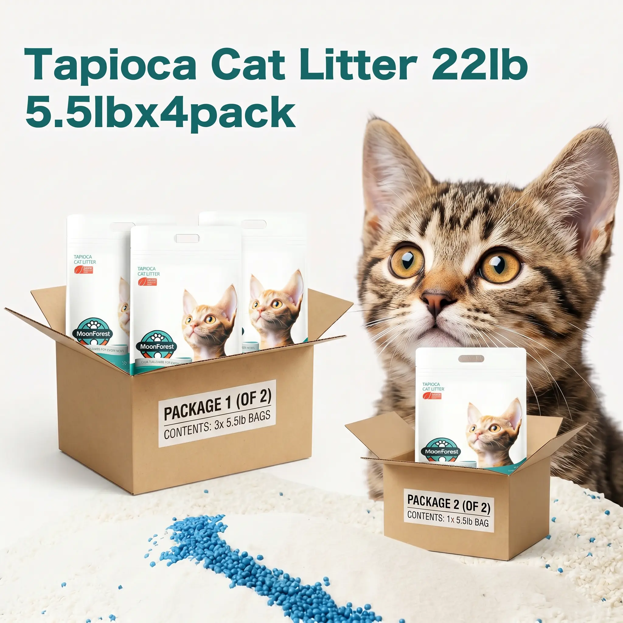 22LB Tapioca Cat Litter