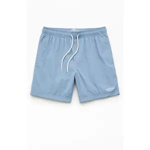 Pacsun Men's Blue Collegiate Solid 6.5" Swim Trunks