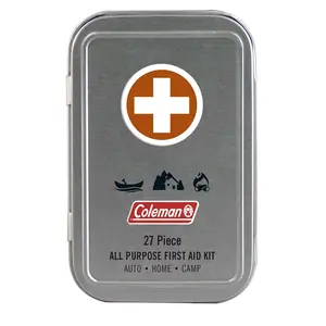 Coleman All Purpose Mini First Aid Kit - Compact & Affordable Emergency Preparedness with First Aid Assortment - 27 Pieces – Travel Friendly