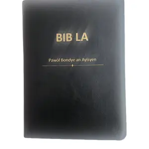 Gros Bib La - La Sainte Bible en Créole 1950 - 7022975995309410053 - 12 Points - Red Jesus Words - Color Maps - Annual Reading Plan