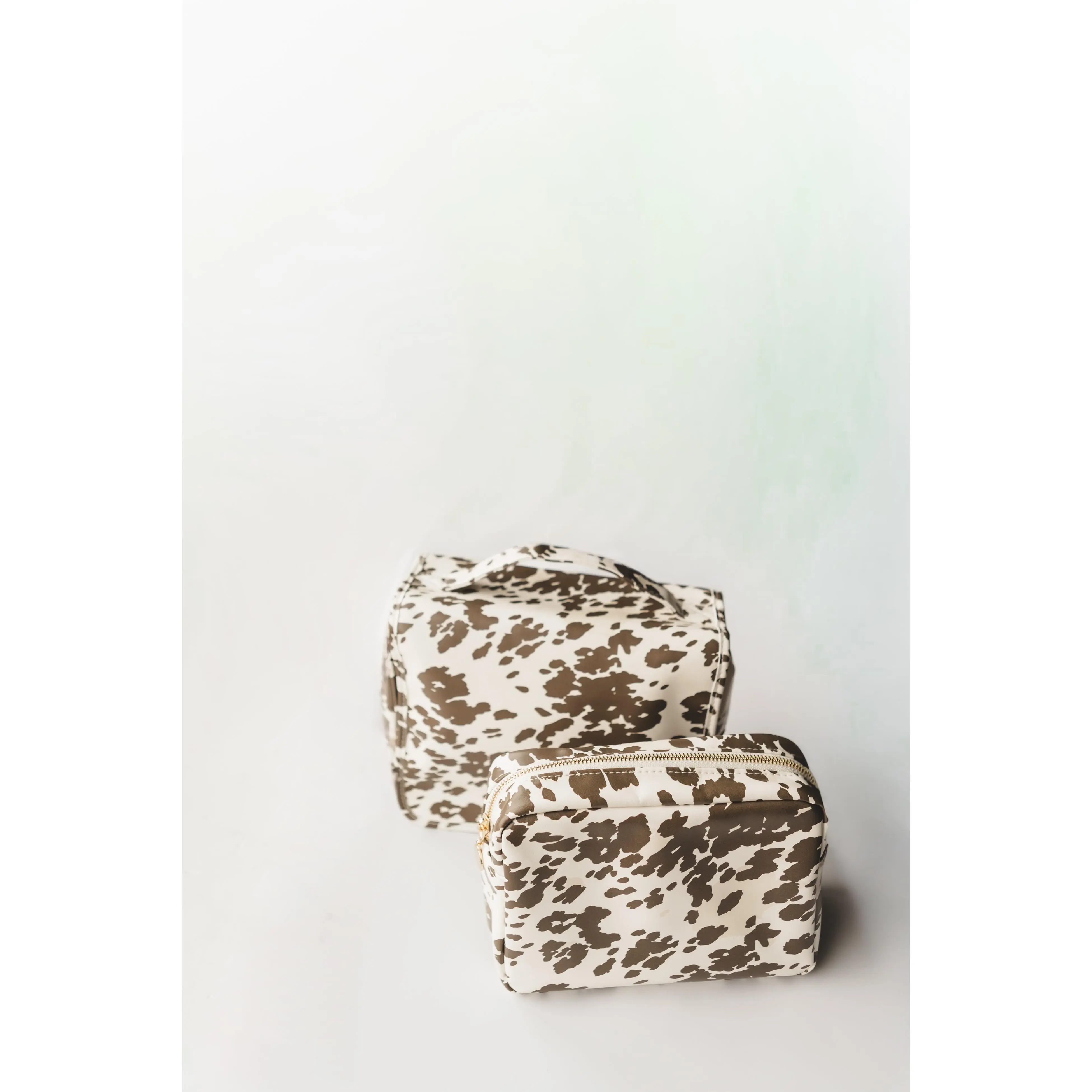 Cow Print Makeup and Toiletry Bag