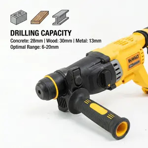 DEWALT DCH263 Rotary Hammer Drill Brushless 3.0J For Concrete Masonry Work With Battery Charger 2026
