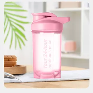 500ML Protein Shake Cup, Fitness Sport Water Bottle with Scale, Hydration Bottle, Sports Drinking Bottle, Portable Mixing Ball Handheld Mug, BPA Free, Ideal for Protein Shakes and Sports Drinks, Gym Bottle