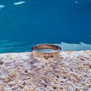 Hand made In God We Trust Nickel Ring-Coin Ring