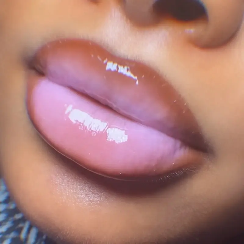 Cotton Candy Kiss Lip Gloss with Hydrating Glossy.