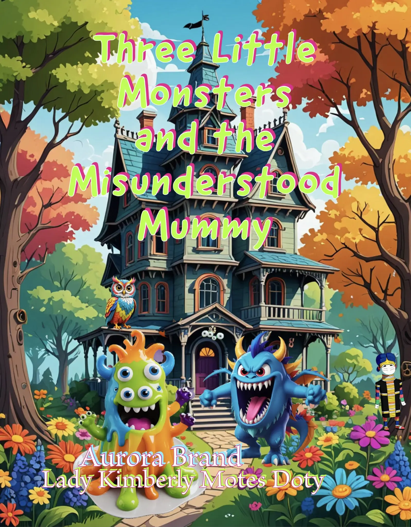 The Three Little Monsters and the Misunderstood Mummy bobbie goods colorbook--=%2=- cancel=%2=----=%2=- child=%2=-- cancel child