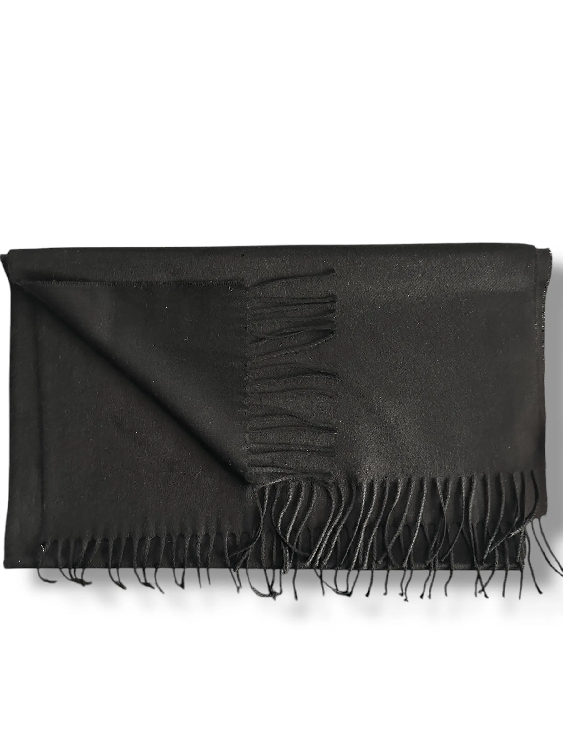 SUITCAFE Black Woven Silk Scarf MAde In Italy scarves